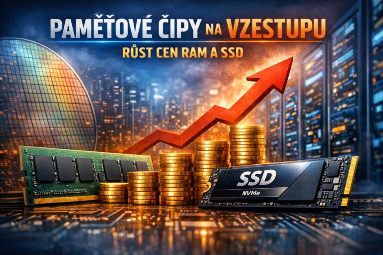 Paměťový trh v napětí: proč ceny RAM a SSD rostou a proč se levnějších komponent jen tak nedočkáme ani v roce 2026