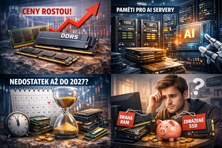 RAM a SSD v roce 2026: proč paměti zdražují, kdy se situace uklidní a co s tím může dělat běžný zákazník v Česku