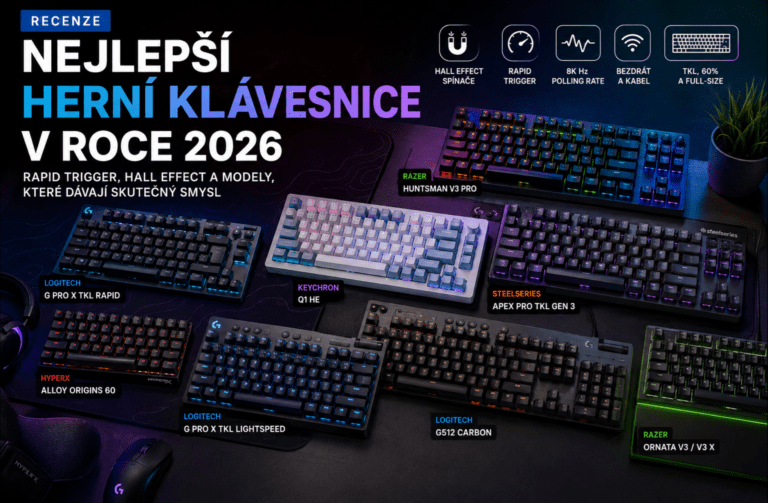 Nejlepší herní klávesnice v roce 2026: rapid trigger, Hall Effect a modely, které dávají skutečný smysl