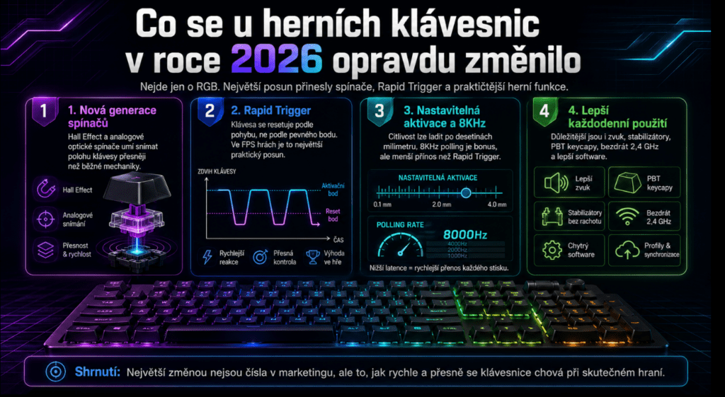 Nejlepší herní klávesnice v roce 2026: rapid trigger, Hall Effect a modely, které dávají skutečný smysl 2 Bez nafvdzvu