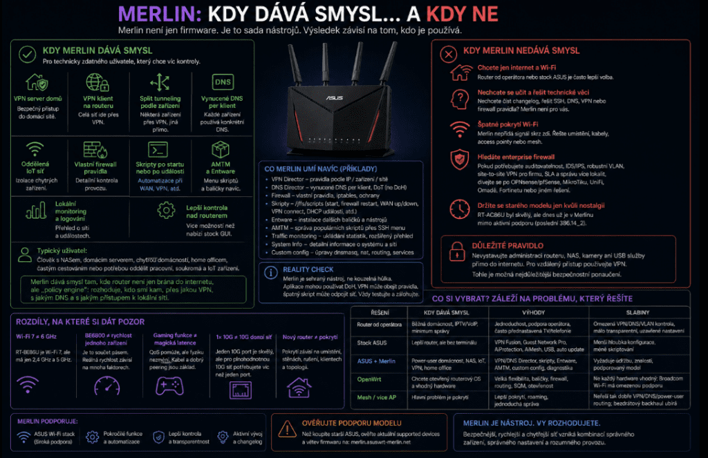 ASUS s Merlinem: kdy má smysl vyměnit router od operátora za vlastní síťový mozek 14 Bez nazgeevu