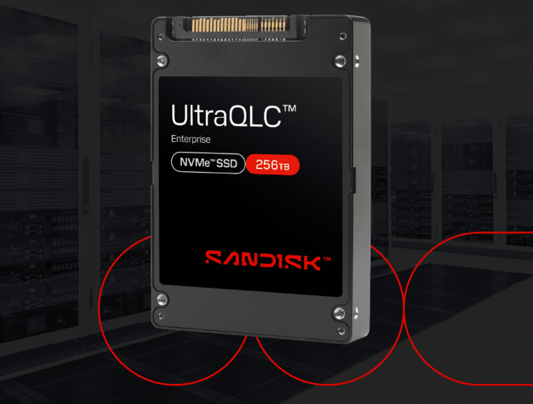 Sandisk představuje první 256TB SSD a UltraQLC pro extrémní kapacity