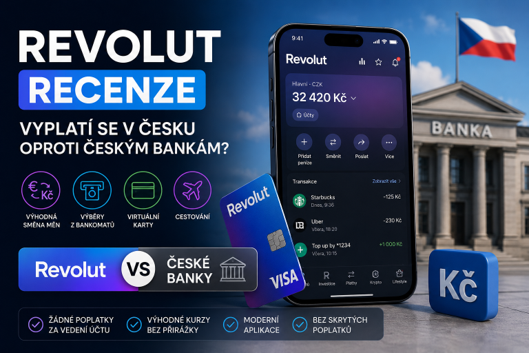 Revolut vs české banky: kdy se vyplatí jako druhý účet a kdy ne