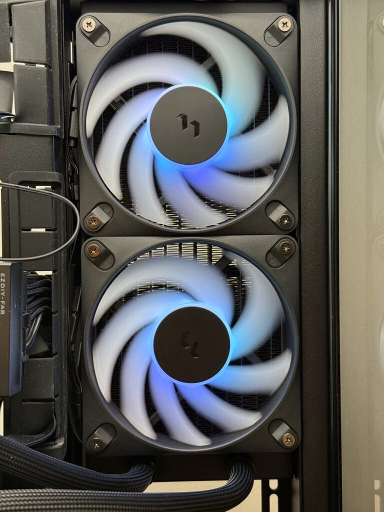 Fractal Design Radius 240 RGB: důležitější než maximum je správné nastavení 9 fractal radius review 11 installed fans