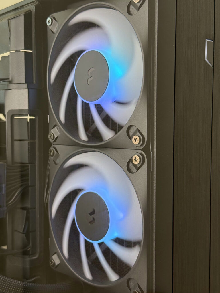 Fractal Design Radius 240 RGB: důležitější než maximum je správné nastavení 11 fractal radius review 17 front fans spacious